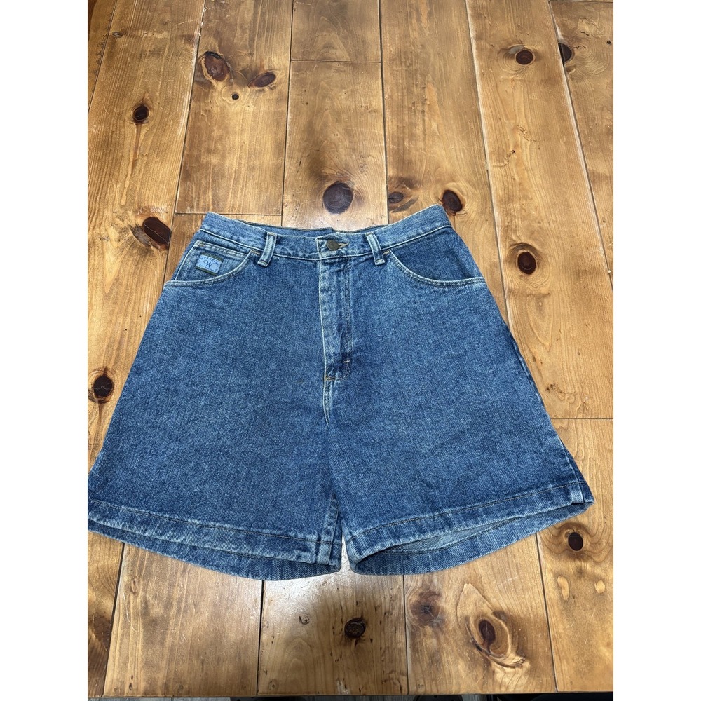 Wrangler for Women Vintage Denim Shorts Size 6 Medium Wash Made in USA